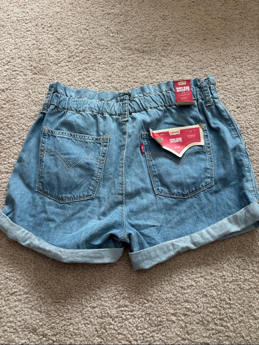Levi's Women's High Rise Short Rolled size girls 16 NWT